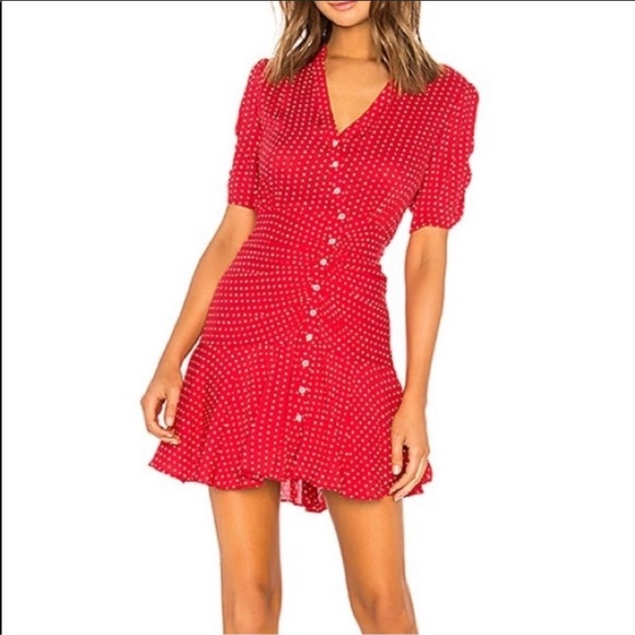 Free People Dresses & Skirts - Free People Polka Dot Mini Dress